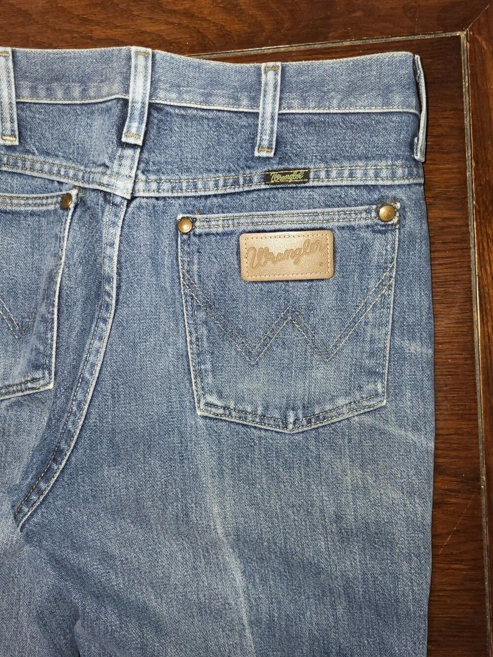 Lot of 3 Vintage Wrangler 936 Cowboy Cut Slim Fit Jeans 31x34 Blue Denim Bundle - Picture 15 of 16